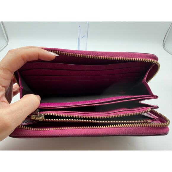 GUCCI GG Supreme Canvas Zip-Around Women's Wallet โ Pink Leather Trim | COA - Picture 7 of 15
